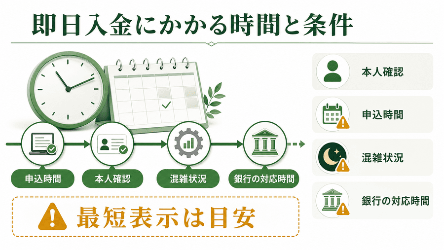 キャリア決済現金化は最短何分？即日入金の条件